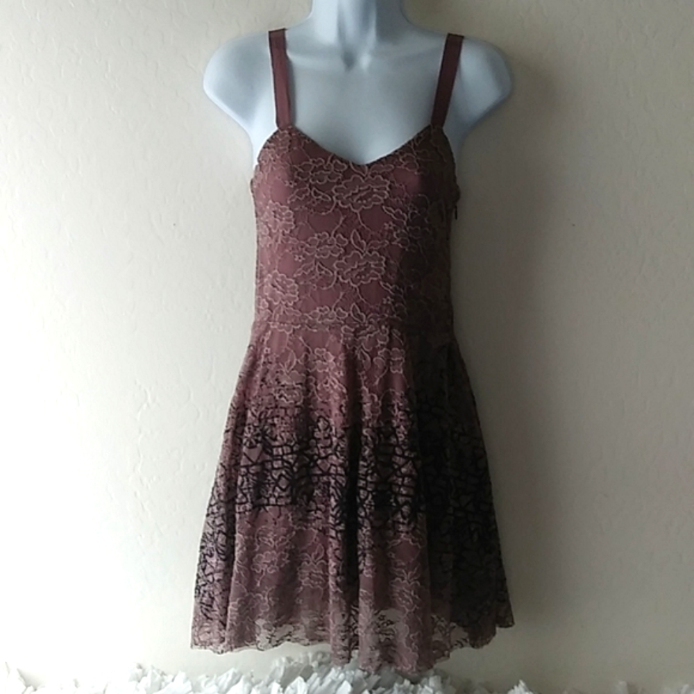 Free People Purple Lace Dress Small Petite